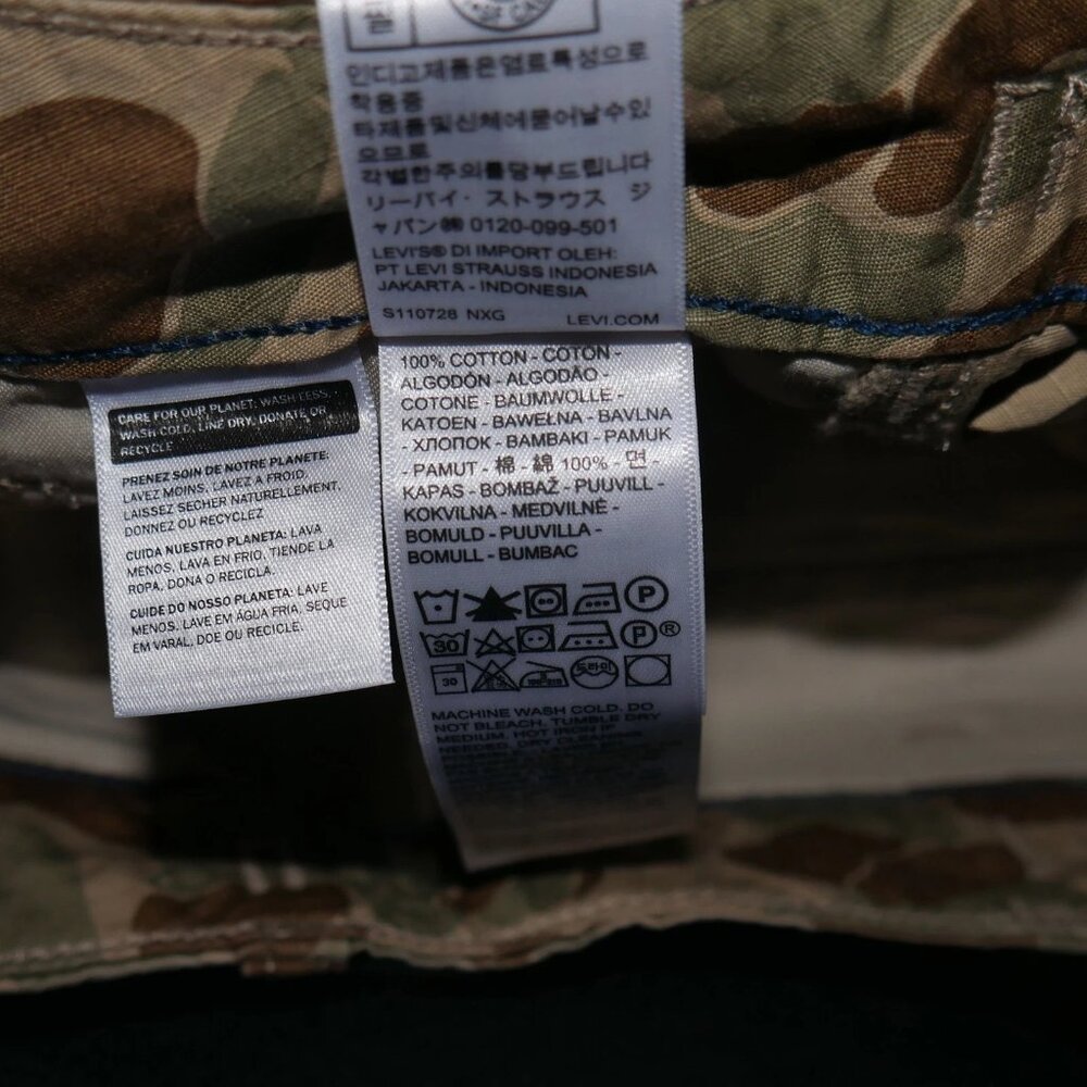 Levis XX Cargo Baggy Pants Men's Size 38x32 Duck Hunt Camouflage NWT - Picture 6 of 14